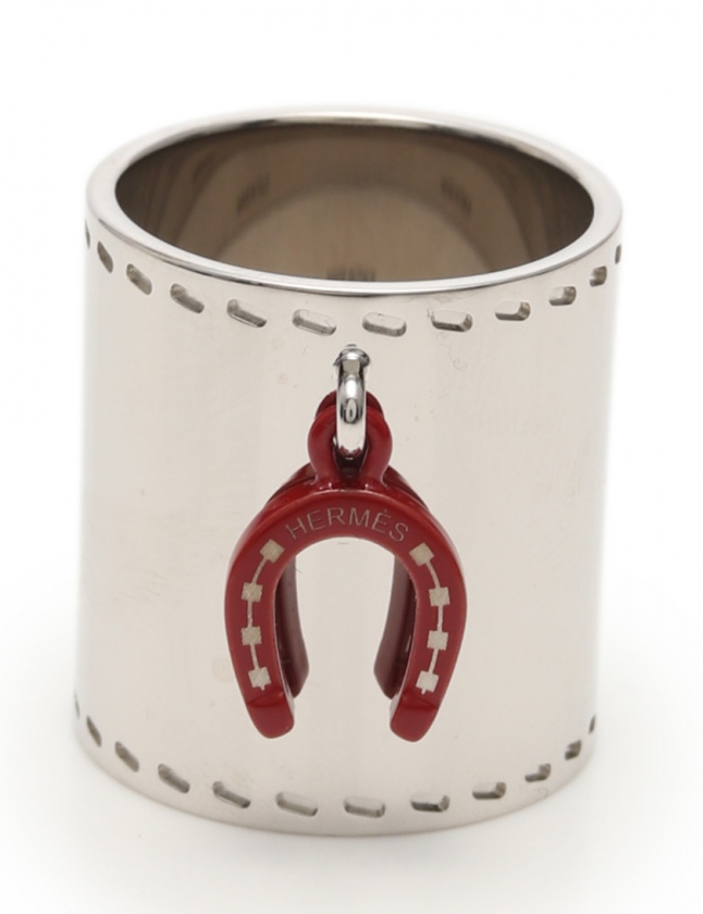 エルメス ホースシュー スカーフリング シルバー レディース