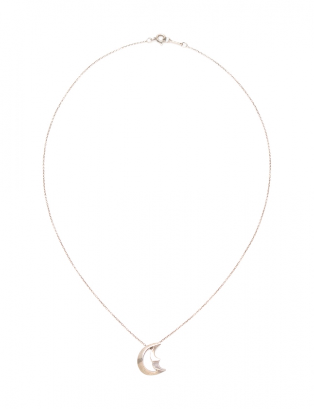 ティファニー TIFFANY & CO. ネックレス クレセントムーン シルバー 