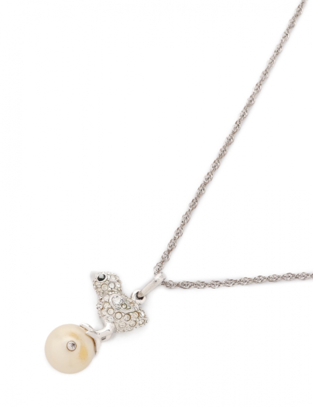 ヴィヴィアン　鳥　パール　ネックレス Vivienne Westwood☆Olympia オーブ パール ネックレス (Vivienne