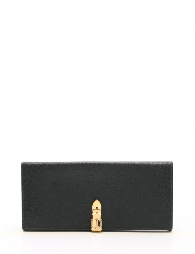 グッチ Gucci 二つ折り長財布 緑 小物 レザー レディース 114 ベクトルパーク