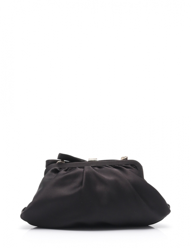 ケイトスペード KATE SPADE チェーンショルダーバッグ リボン 黒 