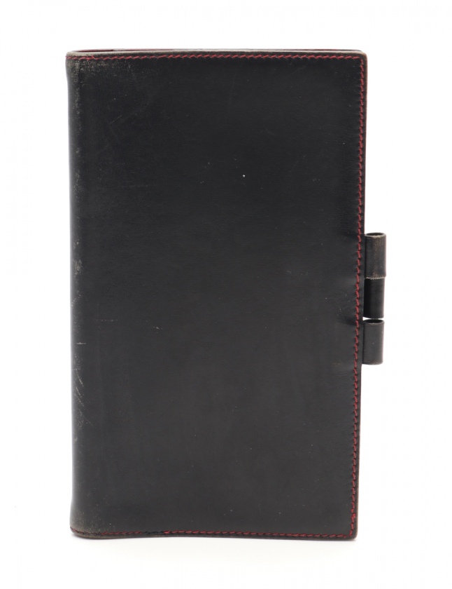 エルメス HERMES 手帳カバー ヴィジョン アジェンダ 黒 小物 レザー  