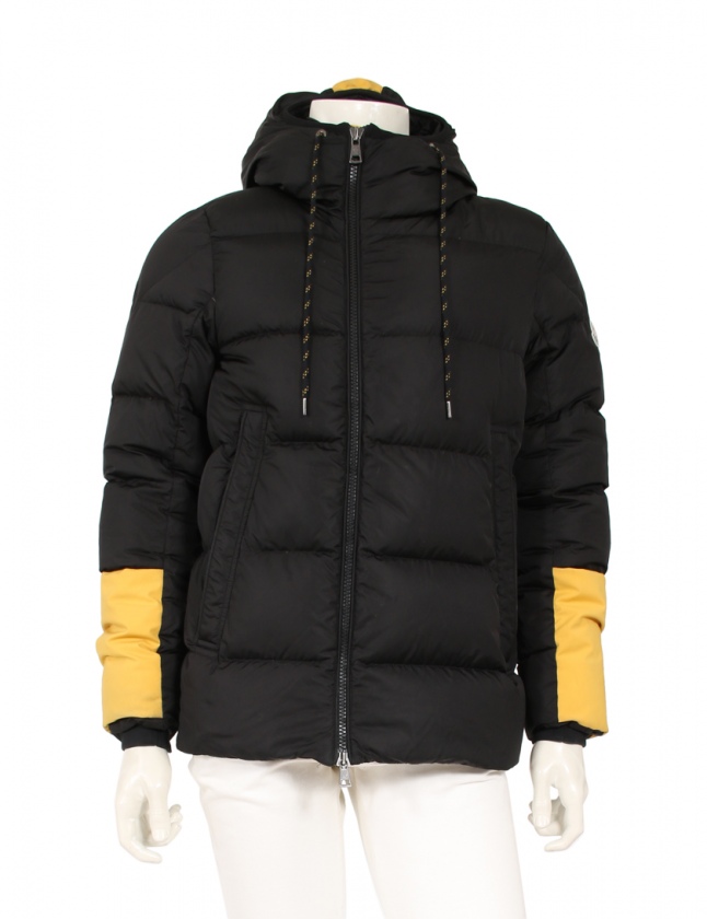 モンクレール MONCLER ダウンジャケット 黒 黄 2 アウター M 41316 