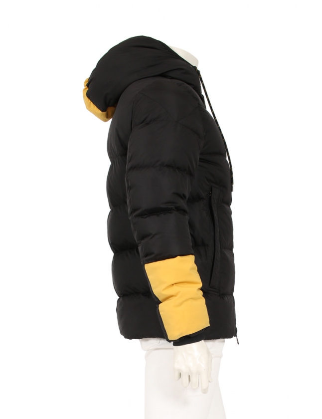 モンクレール MONCLER ダウンジャケット 黒 黄 2 アウター M 41316 