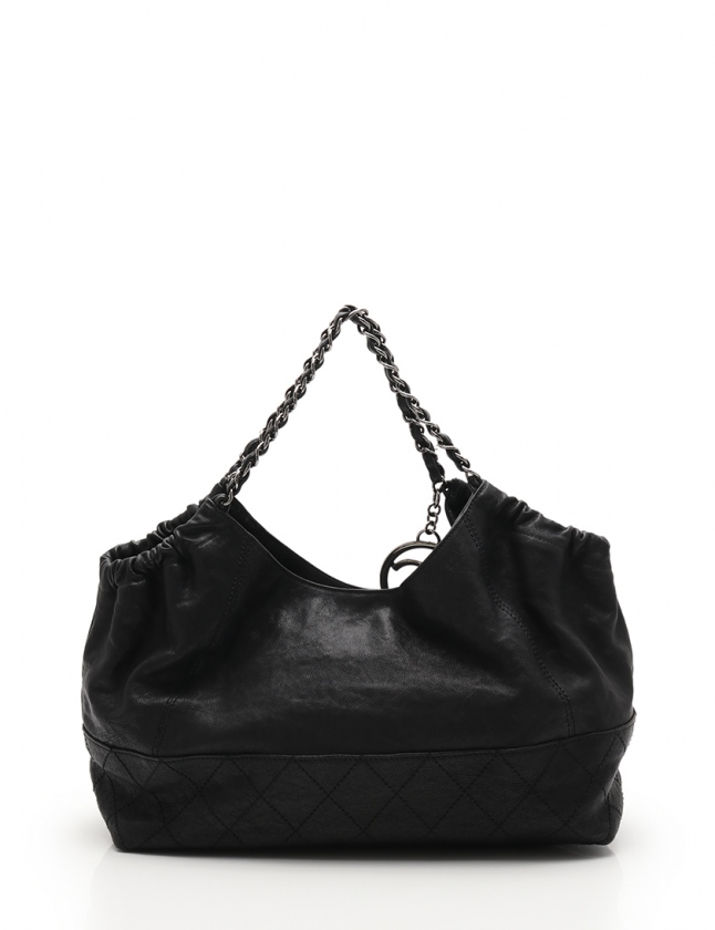 シャネル CHANEL チェーンショルダーバッグ ココカバス 黒 A33450  