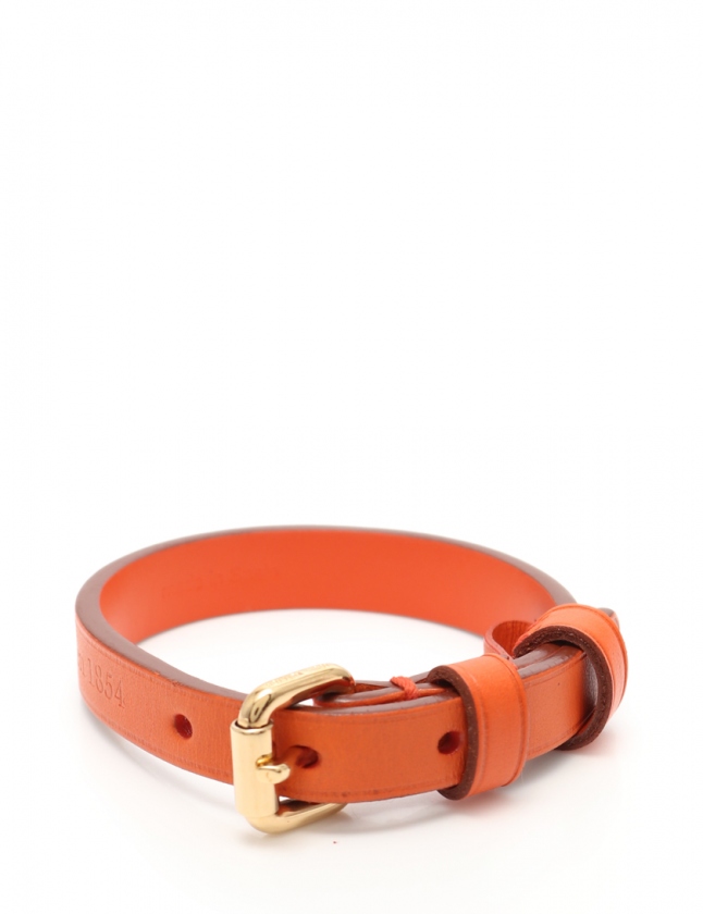 Louis Vuitton オレンジレザーブレスレット