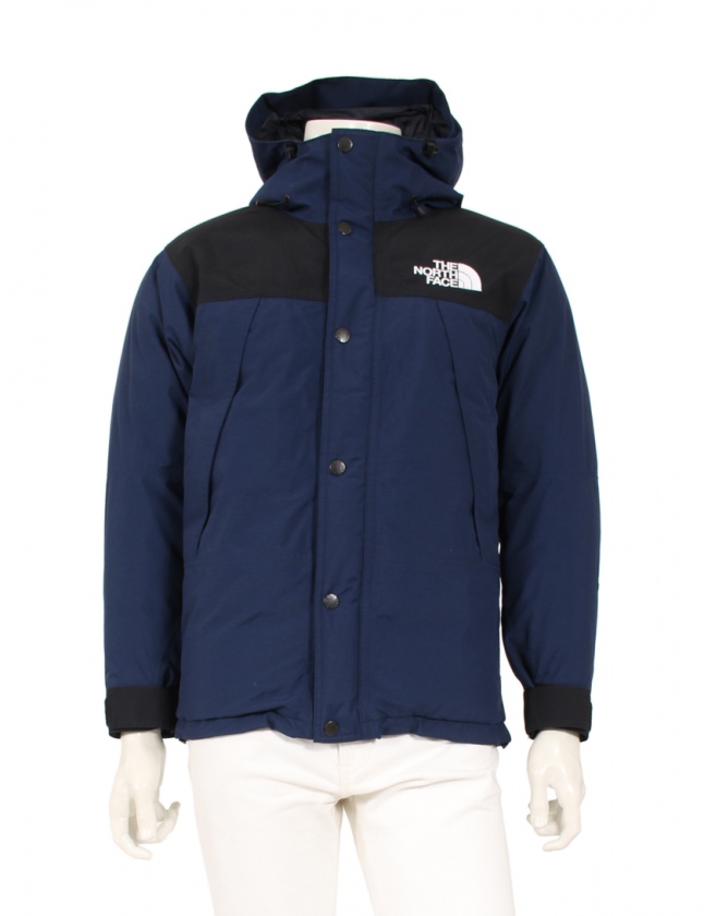 ザノースフェイス THE NORTH FACE ダウンジャケット 青 黒 S アウター 