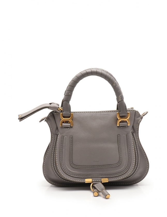 クロエ CHLOE ハンドバッグ ショルダーバッグ ベビーマーシー グレー 