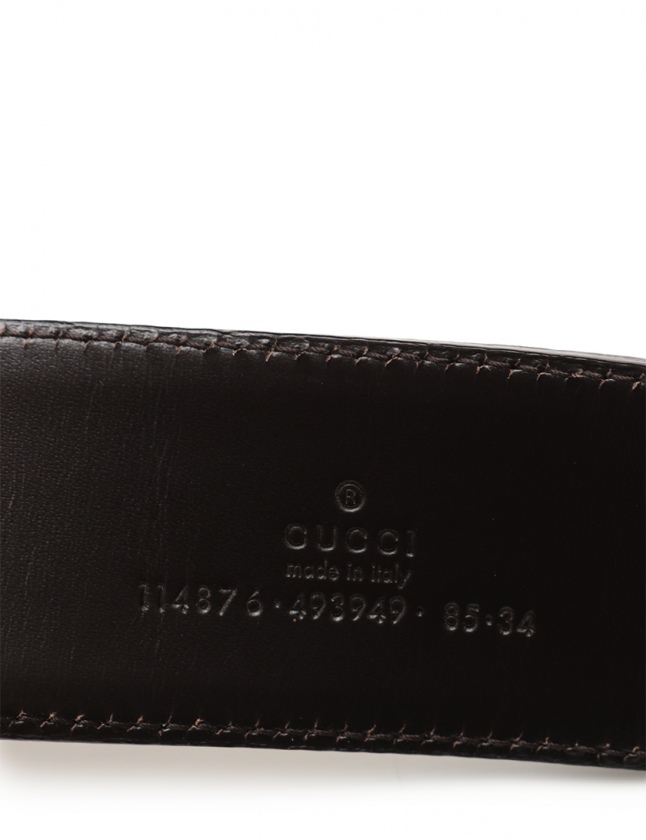 グッチ GUCCI ベルト インターロッキングG GGキャンバス ベージュ  