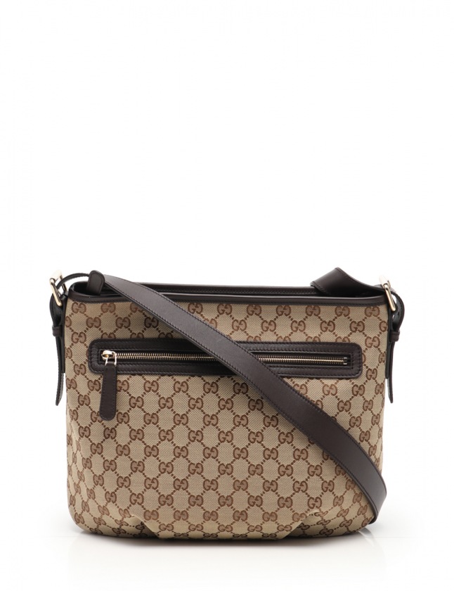 グッチ GUCCI ショルダーバッグ GGキャンバス ベージュ 茶 388930  