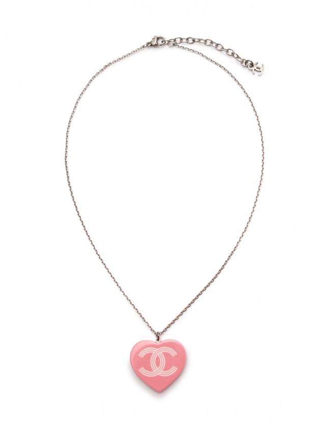 シャネル CHANEL ネックレス ココマーク シルバー ピンク 緑 シャネル CHANEL ネックレス ココマーク シルバー ピンク 緑