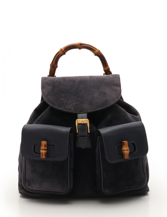 グッチ GUCCI バックパック リュック バンブー ネイビー 003 2058 0016 