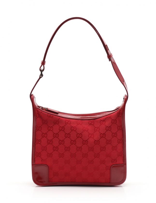 グッチ GUCCI ワンショルダーバッグ GGキャンバス 赤 001 4206  