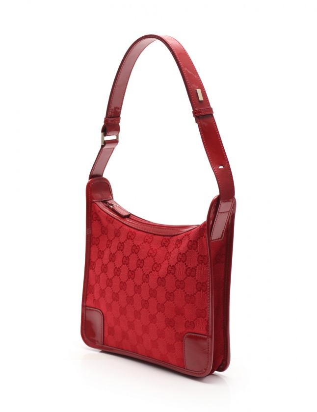 グッチ GUCCI ワンショルダーバッグ GGキャンバス 赤 001 4206 
