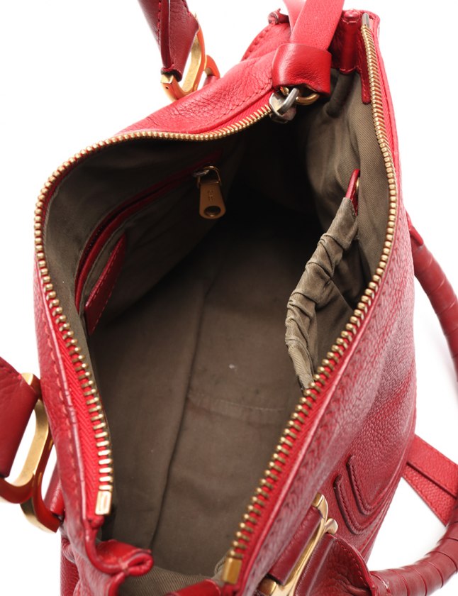 クロエ赤ハンドバッグ ベイリー ミニ ハンドバッグ レザー レッド ベージュ 2WAY クロエ – RECLO