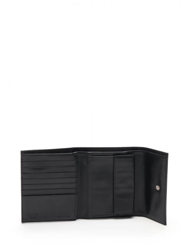 プラダ PRADA 三つ折り財布 テスート 黒 小物 ナイロン M170