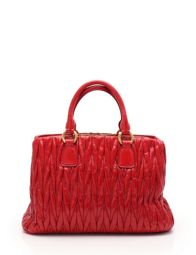 ミュウミュウ miumiu ハンドバッグ ショルダーバッグ マテラッセ 赤 