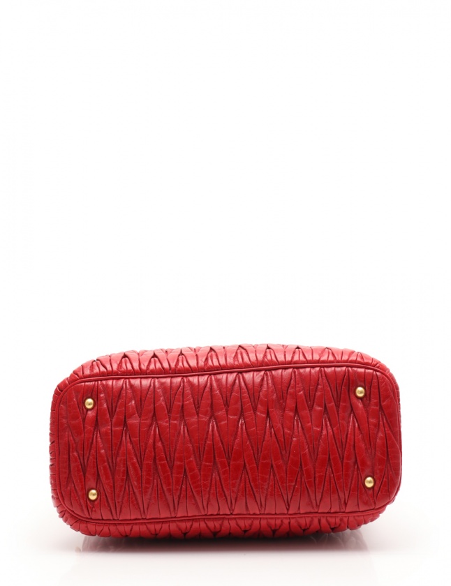Miu Miu 赤 レザー クラッチバッグ miu ミュウミュウ MIUMIU クラッチバッグ レザー レッド