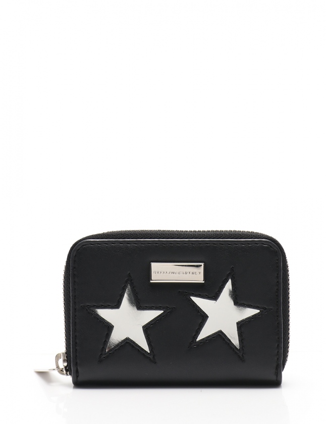 ステラマッカートニー STELLA McCARTNEY コインケース 黒 シルバー 