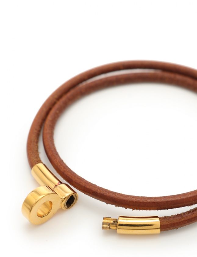 エルメス HERMES ブレスレット ドゥーブルケリー チョーカー ゴールド 