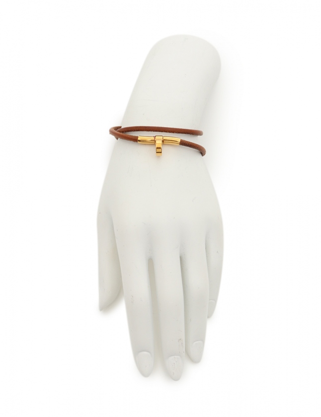 エルメス HERMES ブレスレット ドゥーブルケリー チョーカー ゴールド 