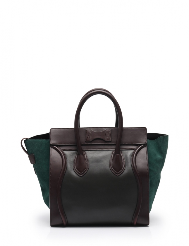 セリーヌ CELINE ハンドバッグ ラゲージ ミニショッパー 茶 ダーク 