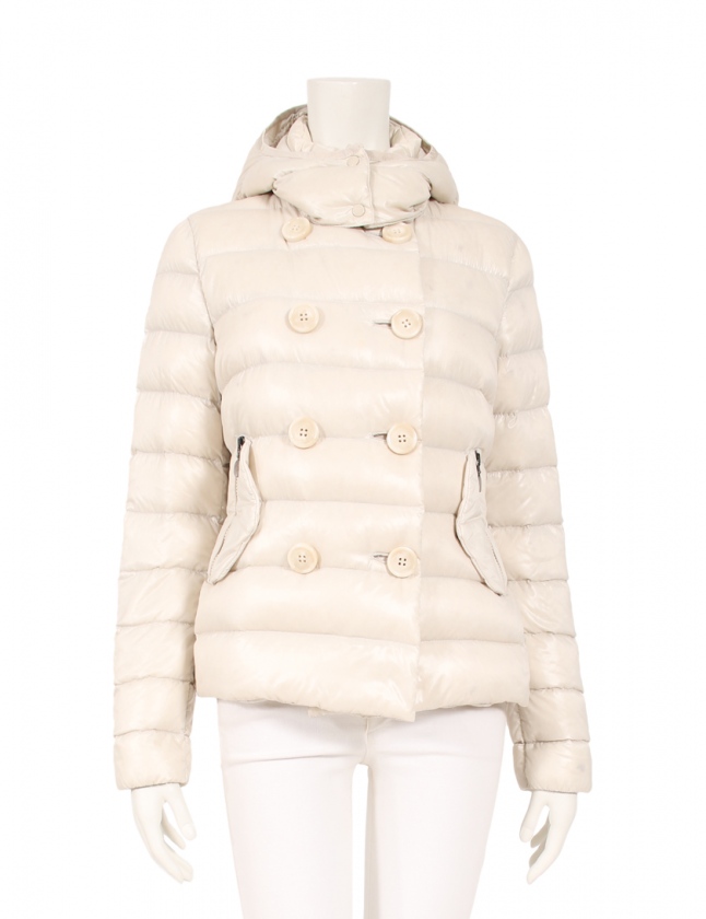 モンクレール MONCLER ダウンジャケット アイボリー 1 アウター ワン 