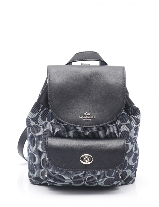コーチ COACH バックパック リュック ビリー ミニ ネイビー 水色 コーチ COACH バックパック リュック ビリー ミニ ネイビー 水色