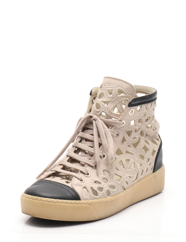 CHANEL ファー素材 ハイカットスニーカー 楽天市場】シャネル CHANEL ハイカットスニーカー チェーン付き