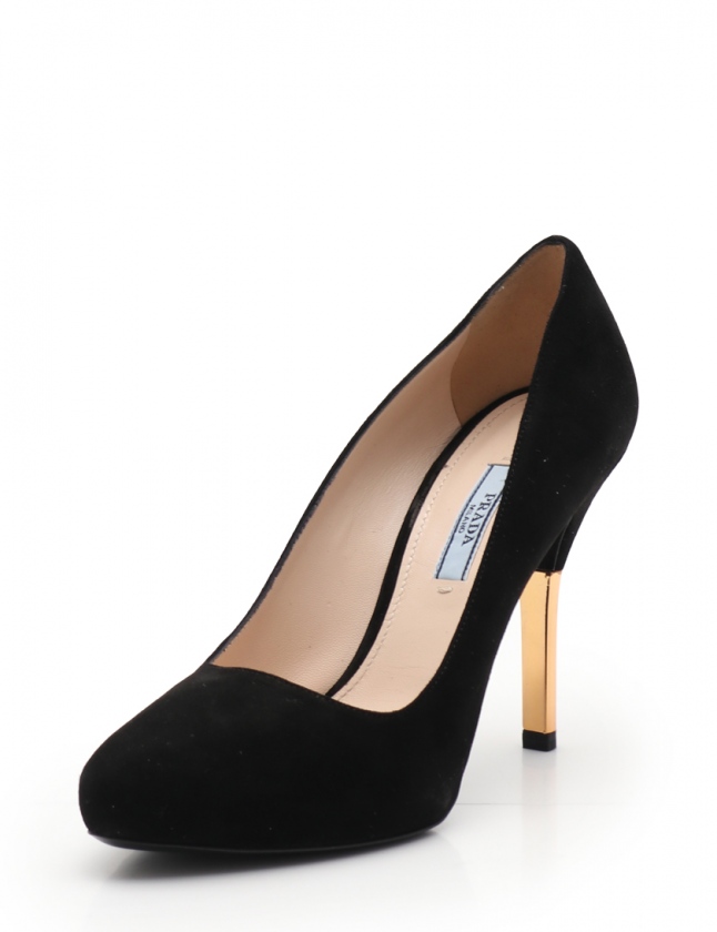 レディース】PRADA ブラック スエード ヒール