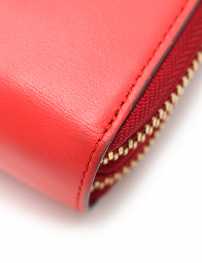 アニヤハインドマーチ ANYA HINDMARCH ラウンドファスナー財布 赤 小物