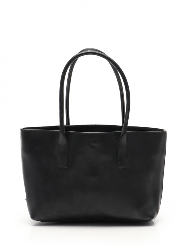 PRADA ハンドバッグ VITELLO CHIC ブラックレザー 美品（プラダ