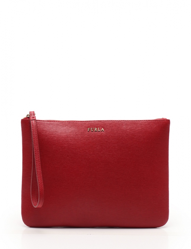 フルラ FURLA クラッチバッグ 赤 レザー レディース 114-201906120487