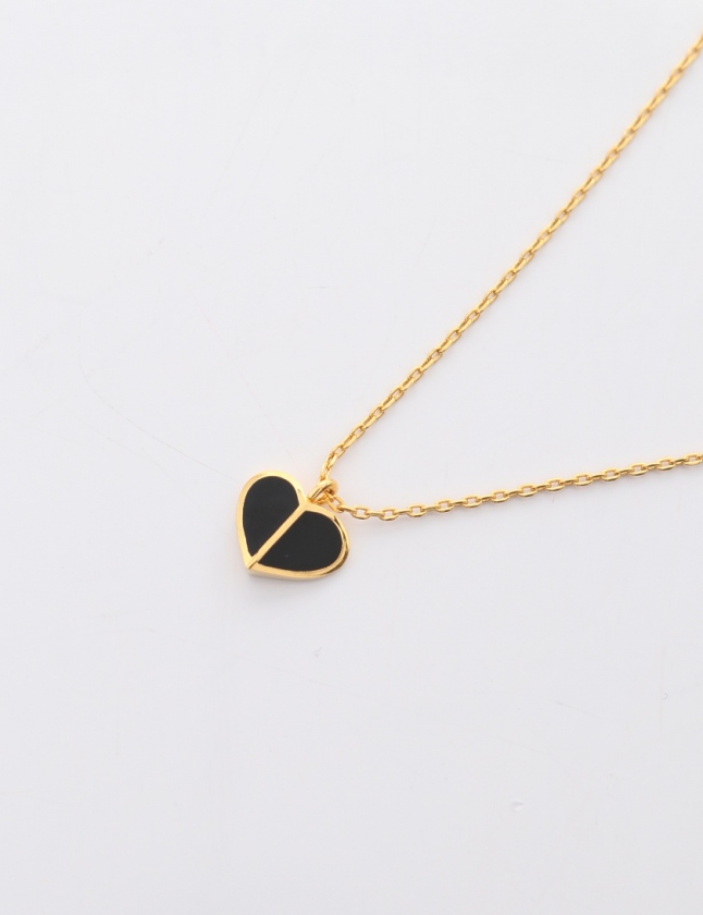 ケイトスペード KATE SPADE ネックレス ゴールド 黒 アクセサリー ハート レディース 114-201906121103