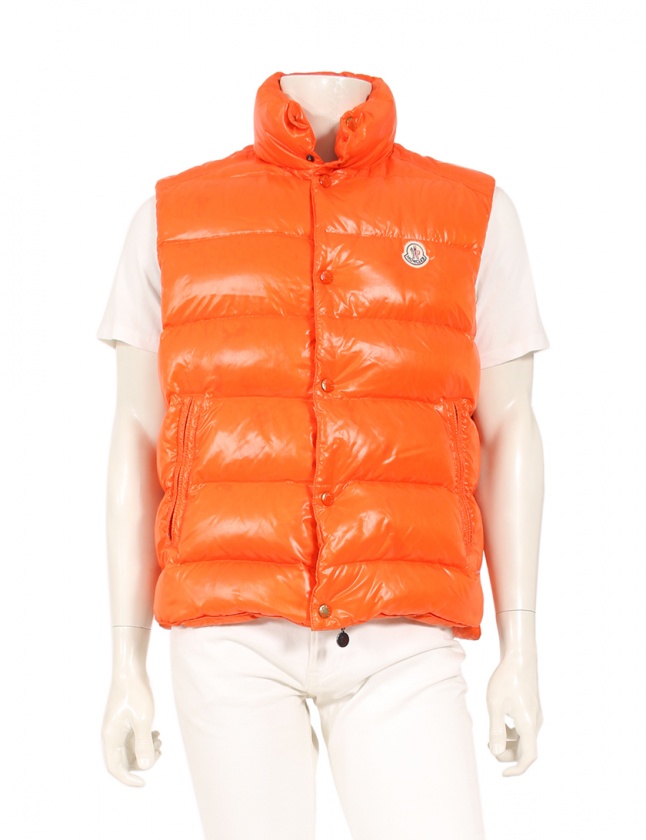 モンクレール Moncler ダウンベスト ティブ オレンジ 5 アウター ワン