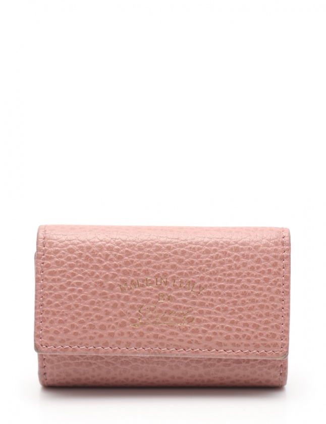 グッチ GUCCI 6連キーケース ピンク 小物 レザー 354499 レディース