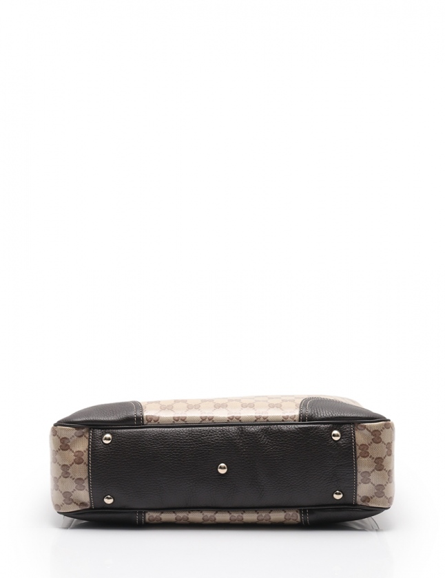 グッチ GUCCI トートバッグ GGクリスタル ベージュ 茶 293592 