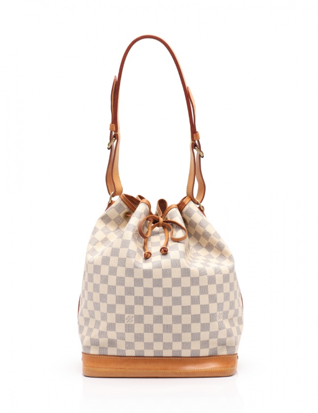 ルイヴィトン LOUIS VUITTON ショルダーバッグ ノエ ダミエアズール 白 