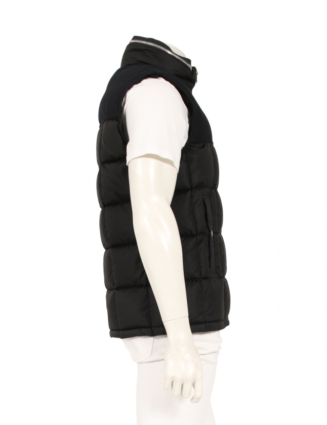モンクレール Moncler ダウンベスト 黒 3 アウター ワンポイント L ナイロン Cesar メンズ 114 ベクトルパーク