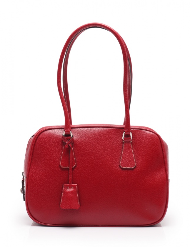 プラダ PRADA ショルダーバッグ 赤 B11207 レザー レディース 114  