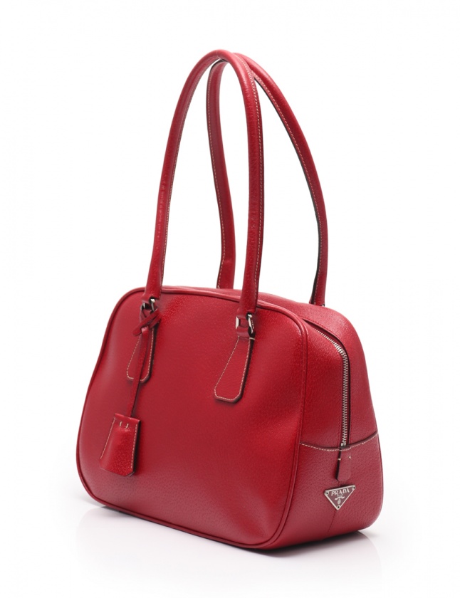 プラダ PRADA ショルダーバッグ 赤 B11207 レザー レディース 114  