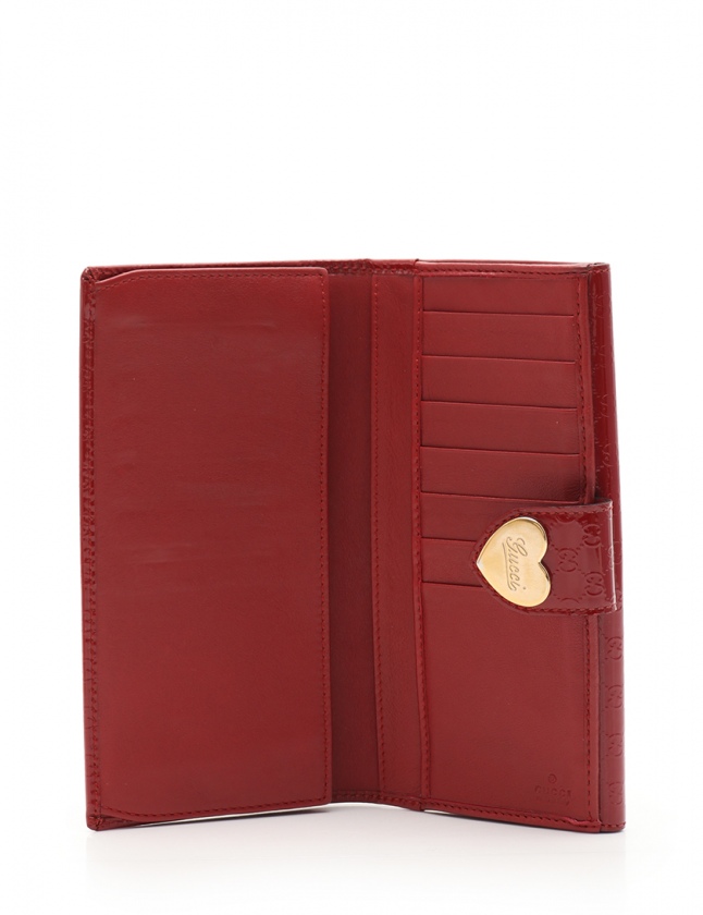 グッチ GUCCI Wホック長財布 マイクログッチシマ ラブリーハート