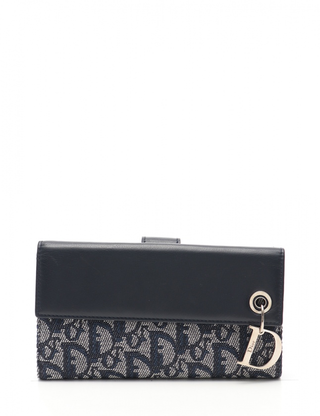 クリスチャンディオール Christian Dior Wホック長財布 トロッター 