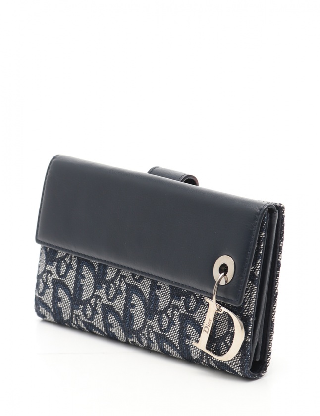 クリスチャンディオール Christian Dior Wホック長財布 トロッター 