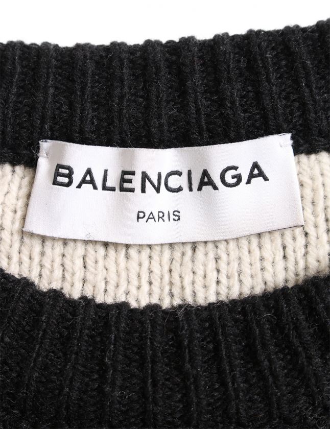 バレンシアガ BALENCIAGA ニット ジャガードロゴ セーター プル  