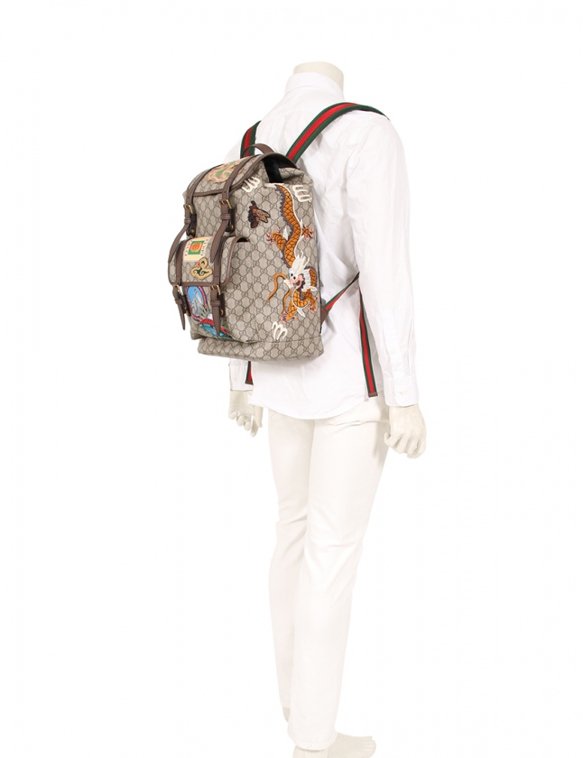 グッチ GUCCI バックパック GGスプリーム クーリエ リュック ベージュ 