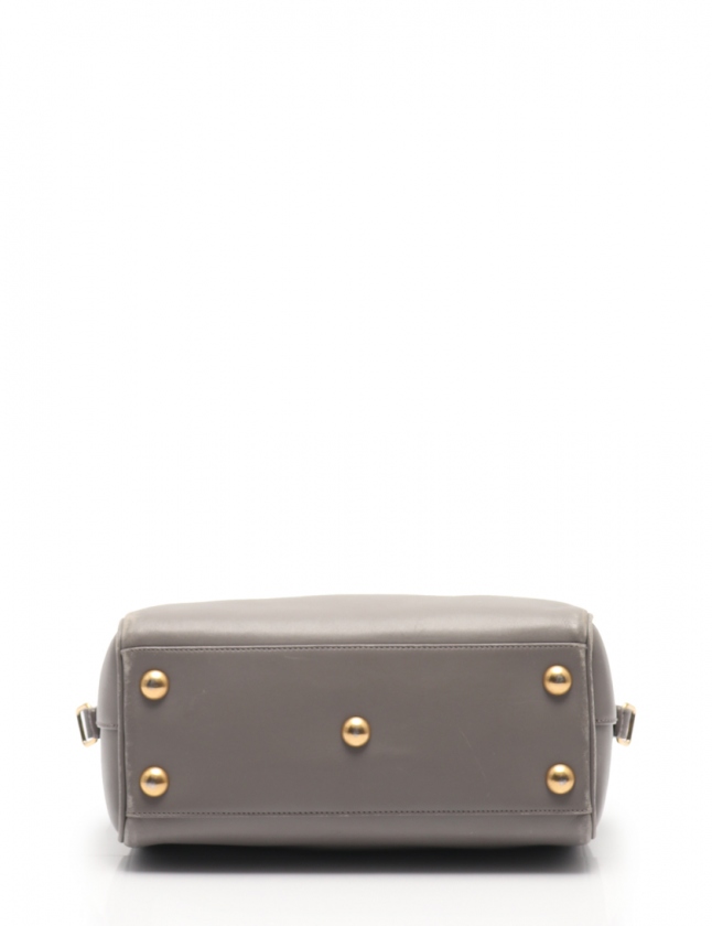 サンローラン ベイビーダッフル ショルダーバッグ 2way グレー サン