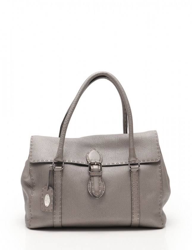 フェンディ FENDI ショルダーバッグ セレリア リンダ シルバーグレー 