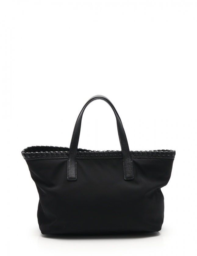 トリーバーチ TORY BURCH トートバッグ ショルダーバッグ 黒 ナイロン 