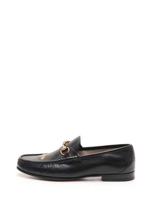 グッチ Gucci ローファー ホースビット 黒 11 5 シューズ 30 5cm 4792 レザー ビー メンズ 114 ベクトルパーク